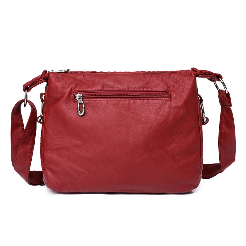 Large Capacity Shoulder Bag for Middle-aged Women with Multiple Pockets