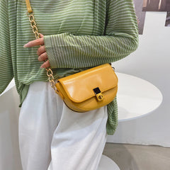 Women Bag Pu Leather Crossbody Saddle Bags Mini Shoulder Bag Purse