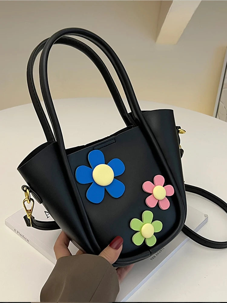 Women Messenger Bag Casual Lady Handbag Totes Shoulder Bag Floral Composite Bag