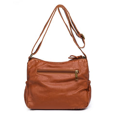 Retro PU Leather Crossbody Bag Vintage Shoulder Tote