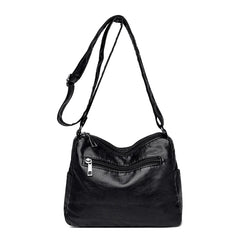 Retro Messenger Bag Womens PU Leather Hobo Vintage Shoulder Crossbody