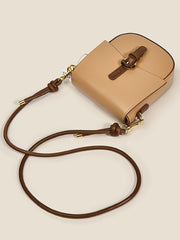 Women Retro Phone Bag PU Messenger Small Flap Shoulder Crossbody Pack