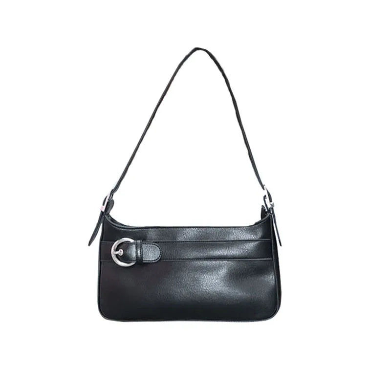 Retro Small Shoulder Bag Soft Leather Hand Purse Clutches Lady Bolsa