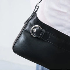 Retro Small Shoulder Bag Soft Leather Hand Purse Clutches Lady Bolsa