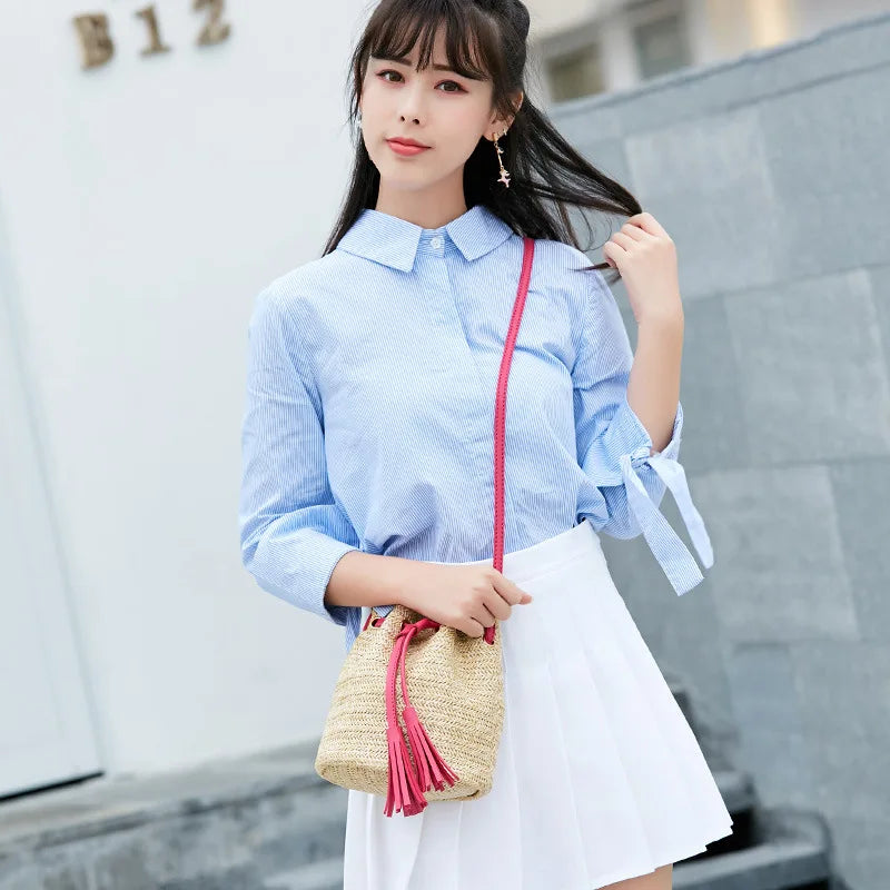Tassel Crossbody Bucket Bag for Women
