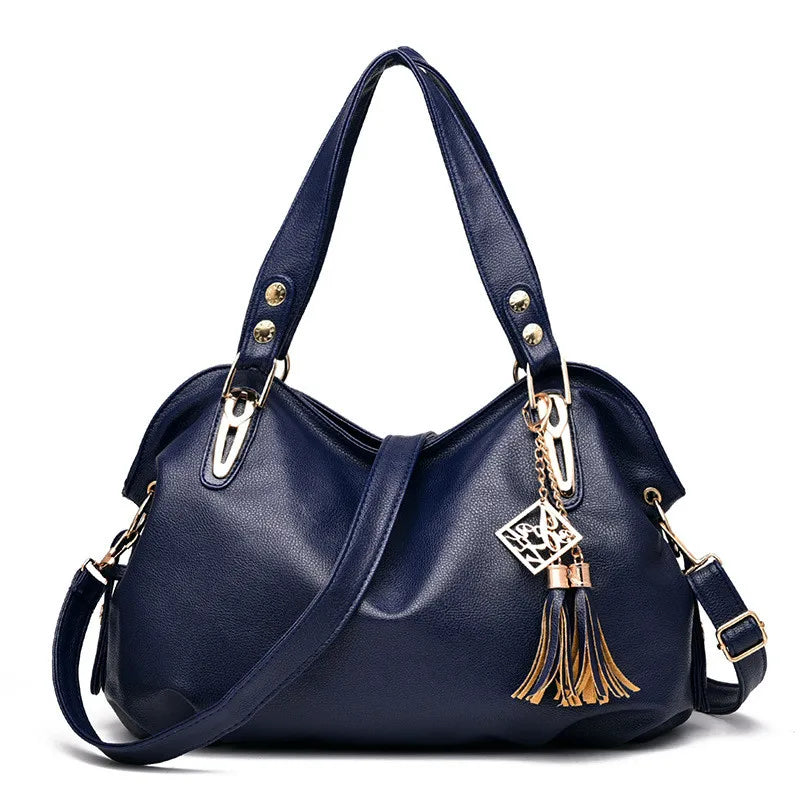Vintage Shoulder Bag Handbag Top-Handle Wallet Leather Purse