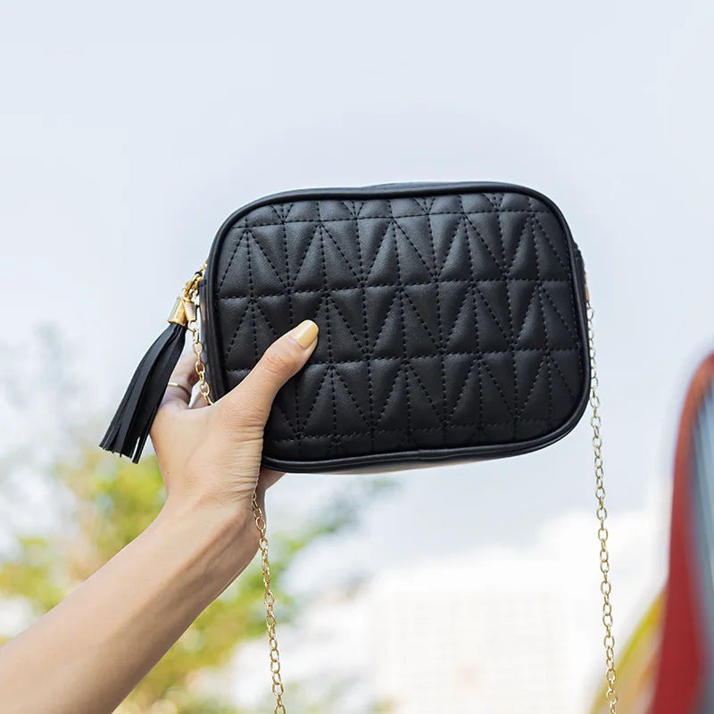 Embroidery Thread Crossbody Messenger Square Women Bag