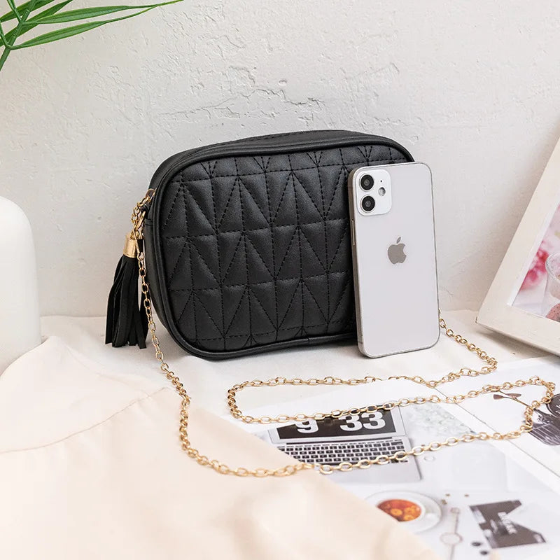 Embroidery Thread Crossbody Messenger Square Women Bag