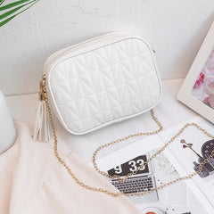 Embroidery Thread Crossbody Messenger Square Women Bag