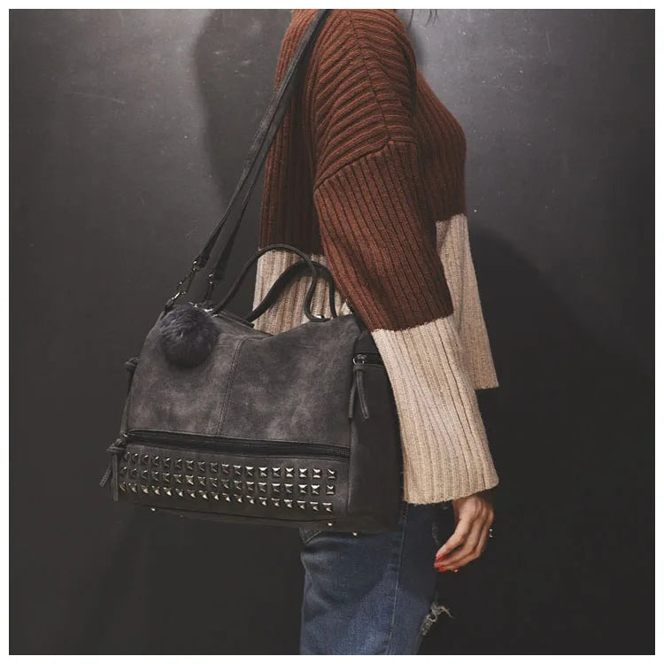 Leather Shoulder Bag for Women Crossbody Messenger Handbag