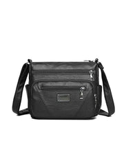 Women Bag Soft PU Leather Bag for Middle-aged Mother Shoulder Bag