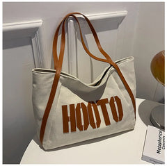 Women Bag Texture Japan Large Capacity Shoulder Tote Bag