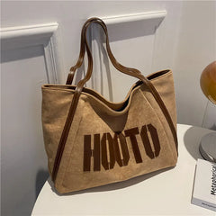 Women Bag Texture Japan Large Capacity Shoulder Tote Bag