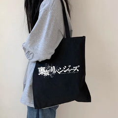 Tokyo Revengers Anime Harajuku Shopper Bag Large Capacity Vintage Shoulder Bag
