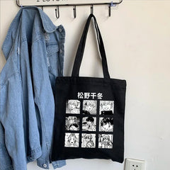 Tokyo Revengers Anime Harajuku Shopper Bag Large Capacity Vintage Shoulder Bag