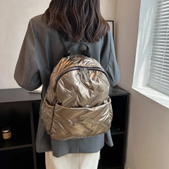 Large Capacity Women's Backpack Winter Pack Short Distance Travel Bag