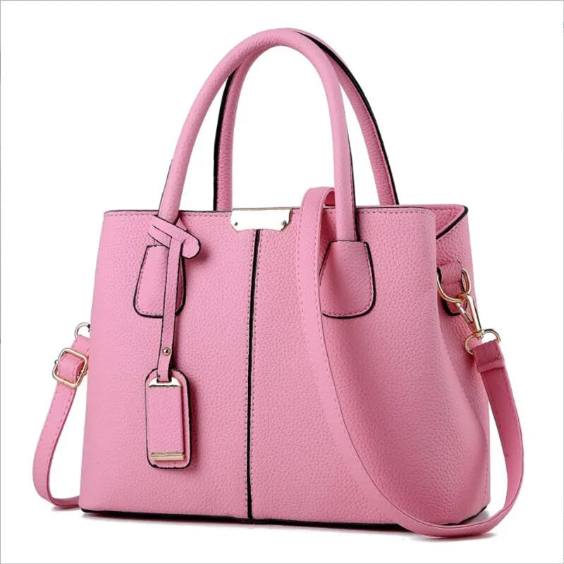 Vintage High Casual Tote Messenger Bag Leather Handbag