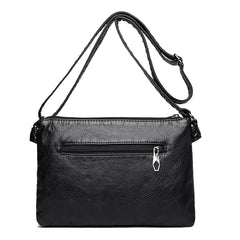 Vintage Women's Shoulder Bag Soft PU Leather Messenger Retro Casual Crossbody