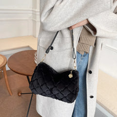 Winter Faux Fur Plush Handbag Female Bags