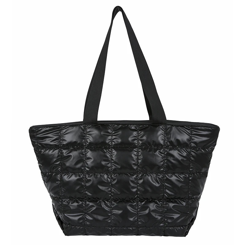 Women Winter Shoulder Bag Waterproof Cotton Tote Casual Large Capacity Handbag