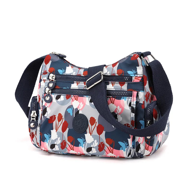 Women Handbag Large Capacity Waterproof Nylon Shoulder Bag Crossbody Bag