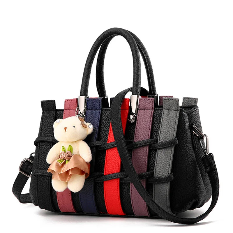 Women Leather Handbag Sweet Messenger Crossbody Bag Flap