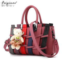 Women Leather Handbag Sweet Messenger Crossbody Bag Flap