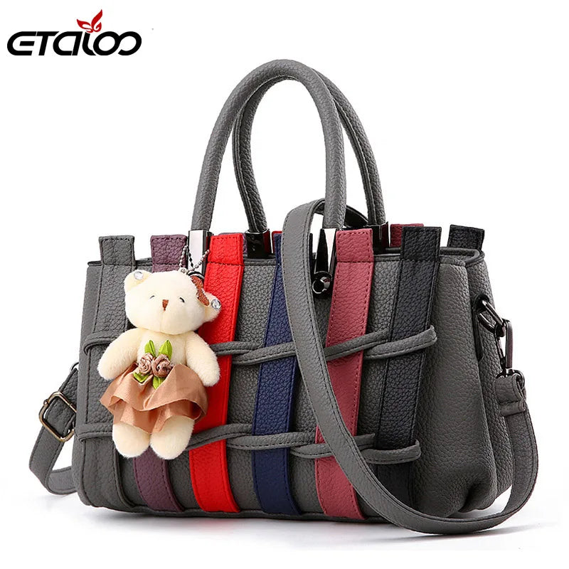 Women Leather Handbag Sweet Messenger Crossbody Bag Flap