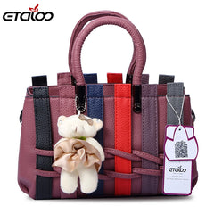 Women Leather Handbag Sweet Messenger Crossbody Bag Flap