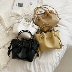 Women's PU Leather Crossbody Bag Lady Shoulder Messenger Bag