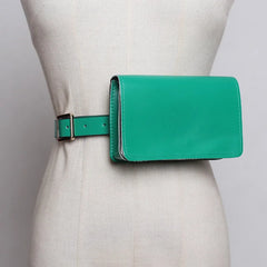 Women Bag Serpentine Waist Pack PU Leather Fanny Pack Snakeskin