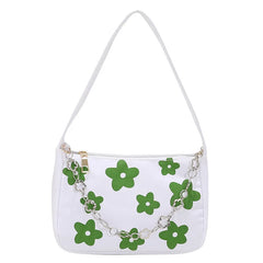 Women Small Shoulder Purse Underarm Bags Clutch Summer Flower Handbags