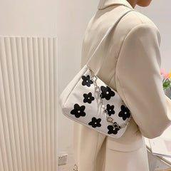 Women Small Shoulder Purse Underarm Bags Clutch Summer Flower Handbags