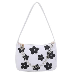 Women Small Shoulder Purse Underarm Bags Clutch Summer Flower Handbags