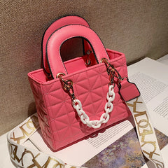 Chain Handbag Crossbody Bag PU Flap Messenger Bag for Women