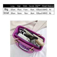 Chain Handbag Crossbody Bag PU Flap Messenger Bag for Women