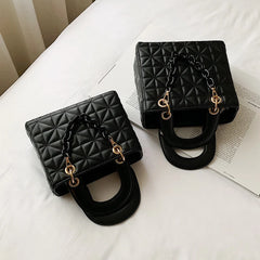 Chain Handbag Crossbody Bag PU Flap Messenger Bag for Women