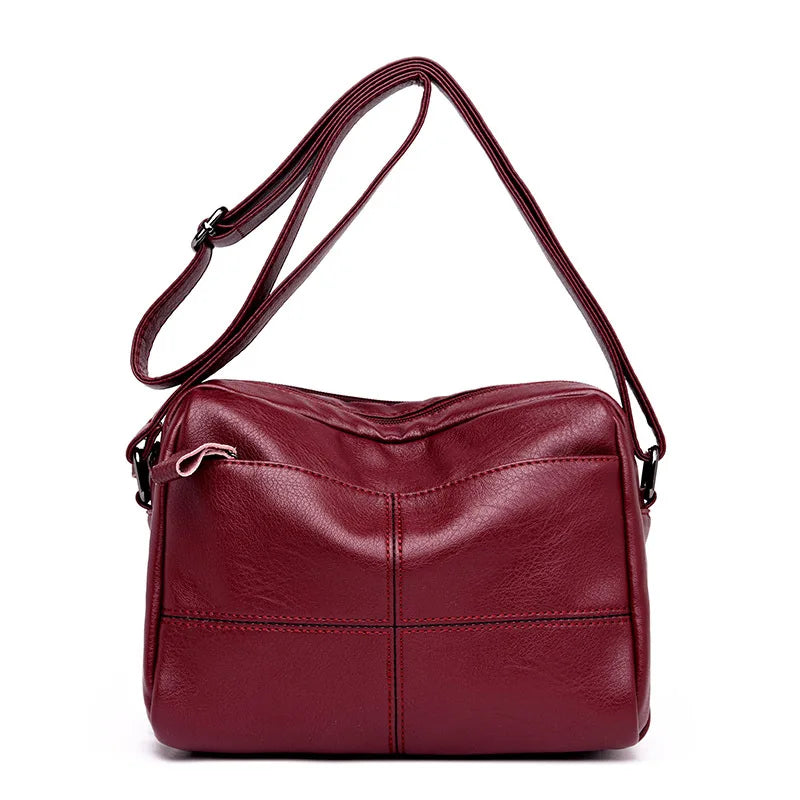 Women Crossbody Bag Soft Leather Small Shoulder Handbag Messenger Phone Purse