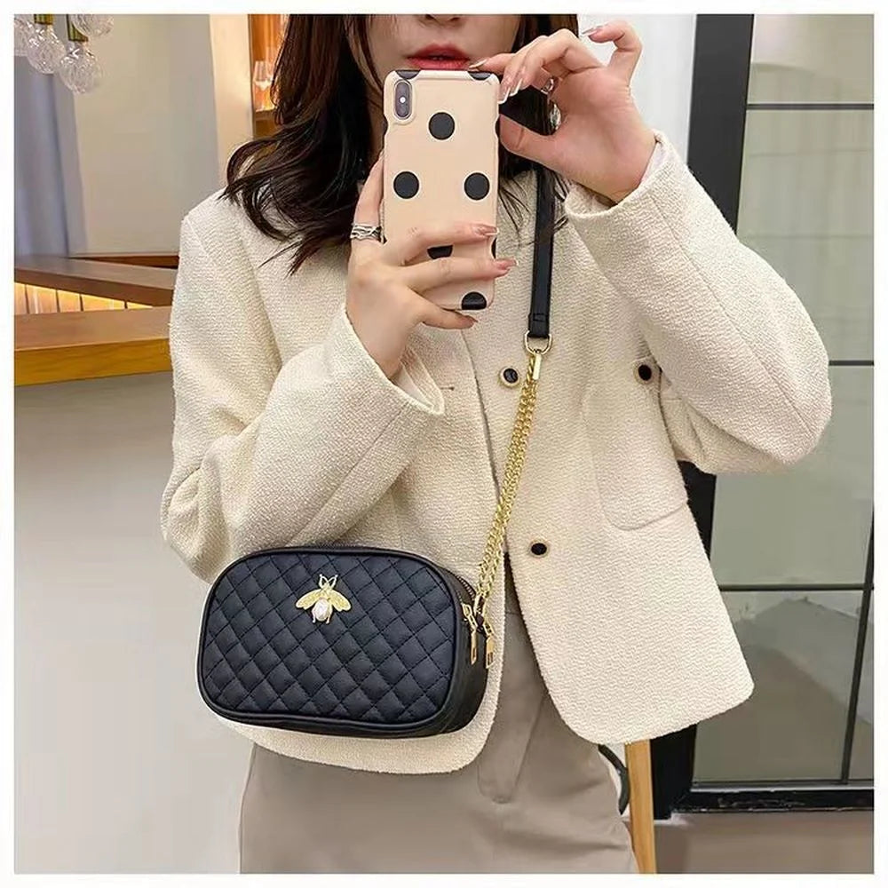 Women PU Leather Messenger Crossbody Shoulder Bag