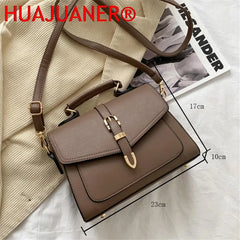 Vintage Leather Shoulder Bag Crossbody Messenger Handbag