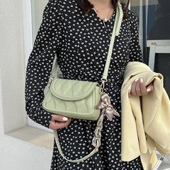 Acrylic Chain Shoulder Messenger Bag With Silk Scarves Purses
