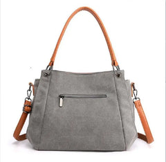 Canvas Shoulder Crossbody Bag for Women Lady Messenger Purse Handbag