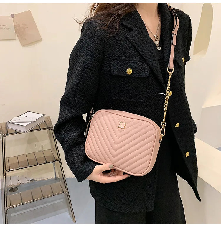 High Leather Messenger Bags Casual Ladies Shoulder Bags Mobile Phone Bags