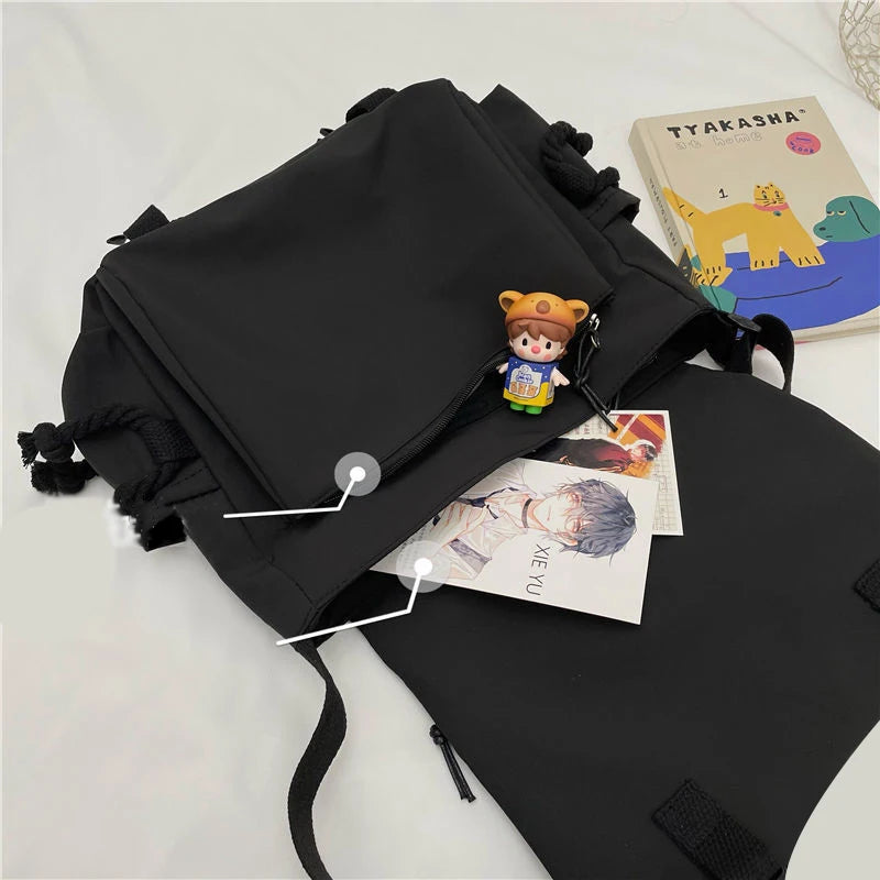 Large Capacity Shoulder Bag Harajuku Postman Messenger Crossbody