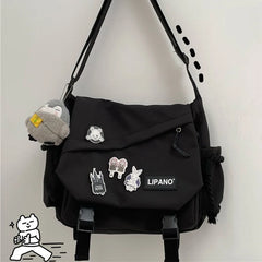 Large Capacity Shoulder Bag Harajuku Postman Messenger Crossbody