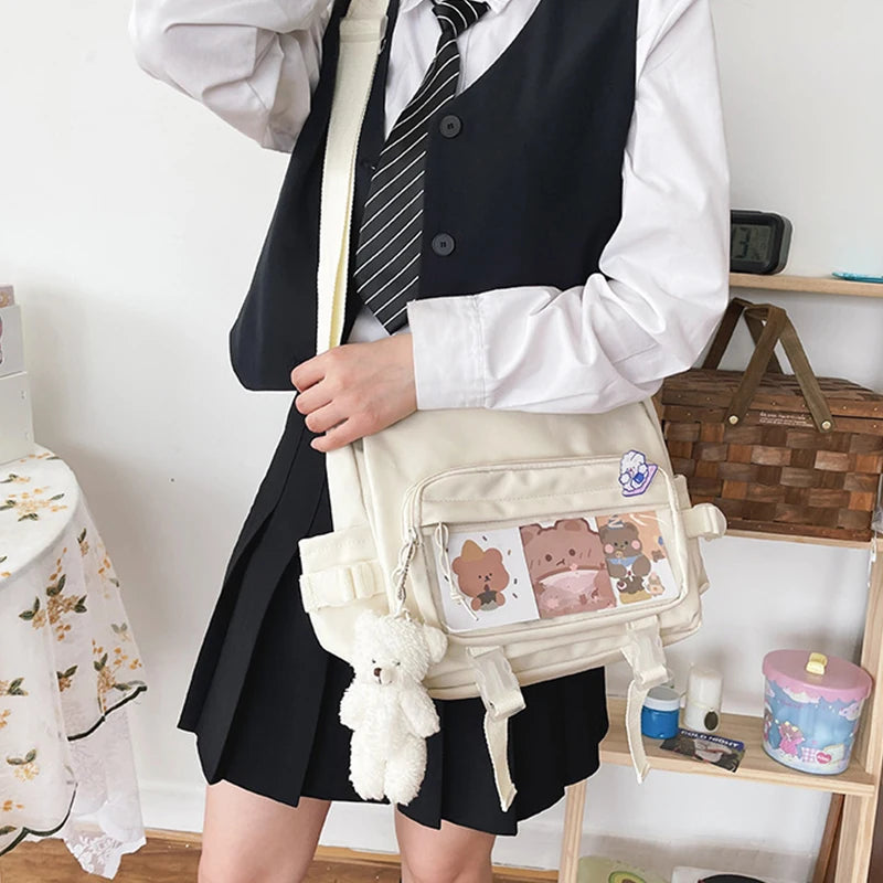 Large Capacity Shoulder Bag Japanese Harajuku Crossbody Bag