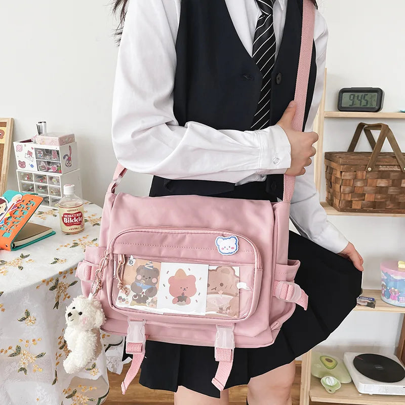 Large Capacity Shoulder Bag Japanese Harajuku Crossbody Bag