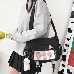 Large Capacity Shoulder Bag Japanese Harajuku Crossbody Bag