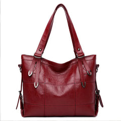 Women Shoulder Bags Lacquer PU Leather Handle Bags