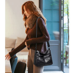 Hobo Bag PU Leather Women Handbags Female Leisure Shoulder Bags Vintage